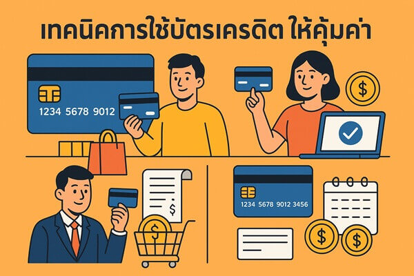 เทคนิคการใช้บัตรเครดิตให้คุ้มค่า